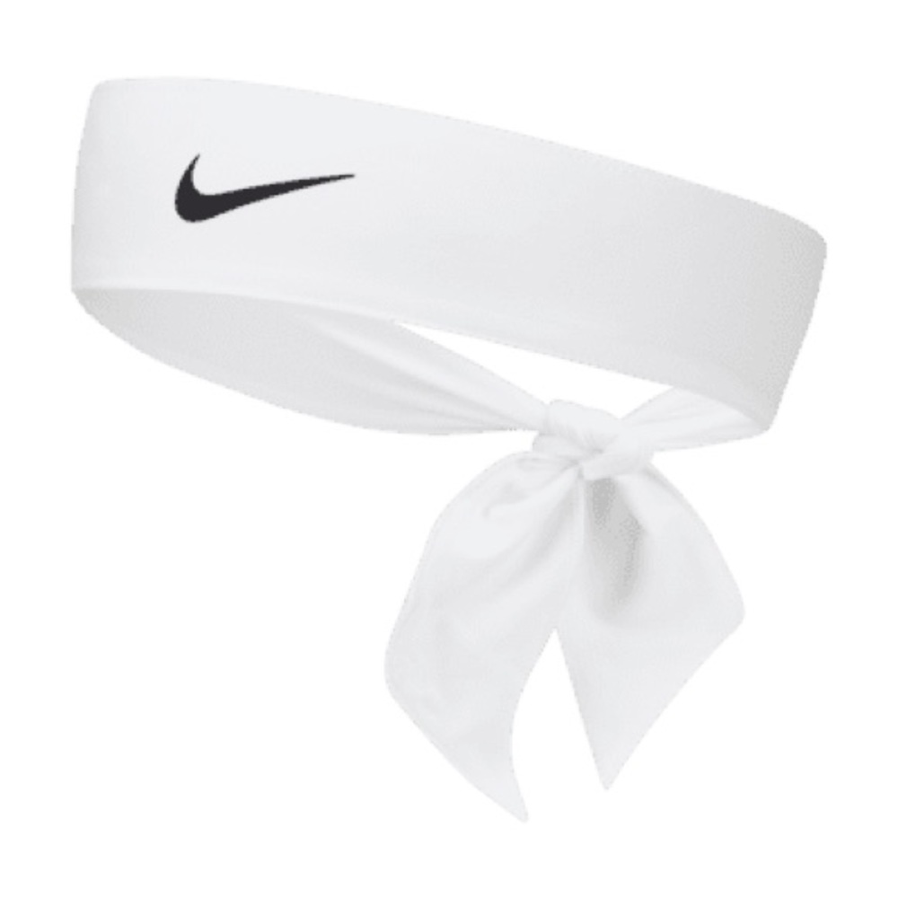 White Nike Tie Headband